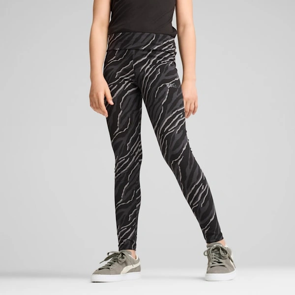 PUMA ESS+ ANIMAL – Große Kids Leggings: Wildes Design, maximaler Spaß!