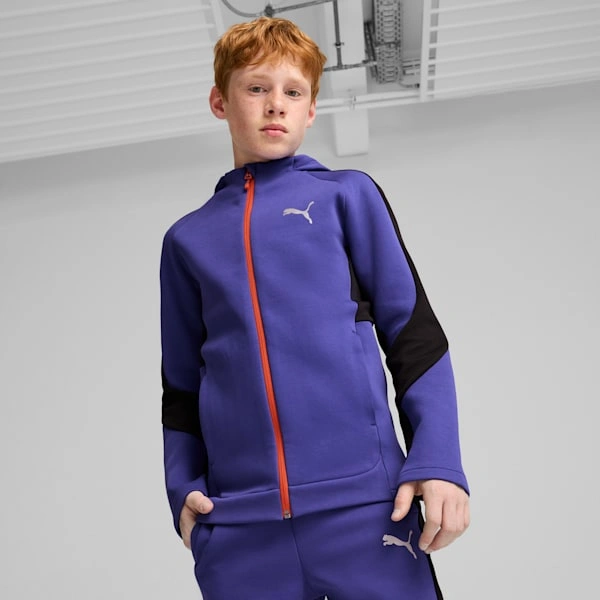 PUMA EVOSTRIPE Kapuzenjacke für große Kinder: Komfort trifft Style, dein neuer Lieblingshoodie!